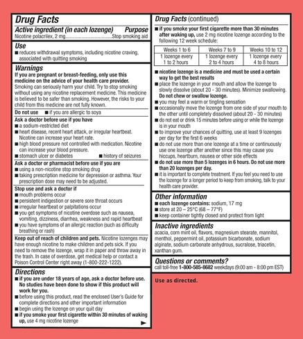 Habitrol Nicotine Lozenges 2 mg Original Flavor - 135 Count - Stop Smoking Aid - Reduce Cravings and Withdrawal Symptoms in Saudi Arabia