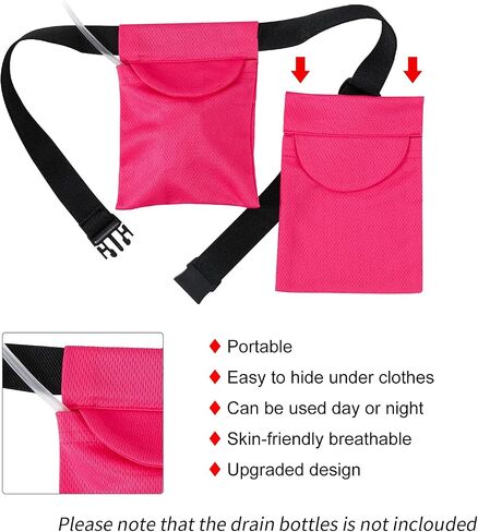 Adjustable Mastectomy Drain Holder Drainage Pouch with Shower Bag for Breast Surgery Mastectomy Breast Reduction Augmentation Post-Surgery Recovery Support Patient Care Kit (Black) in Kuwait