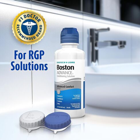 Boston Advance Contact Lens Solution by Bausch+ Lomb, for Gas Permeable Contact Lenses, 1 Fl Oz (Packaging May Vary) in Kuwait