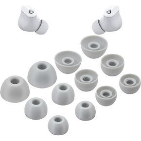 Replacement Eartips for Beats Studio Buds/Fit Pro/Studio Buds+, Silicone Earbuds S/M/L 3 Size Earbuds Eartips，Flexible Rubber Gel Cover Skin Accessories-Black in Saudi Arabia