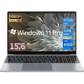 15.6 بوصة كمبيوتر محمول ، Intel 12th Quad Core N100 (حتى 3.4 جيجا هرتز) ، 12 جيجا بايت LPDDR4 RAM 512GB SSD ، 2K FHD IPS Captops ، 2.4G/5G WIFI ، كاميرا الويب ، النوع C كامل السداد ، بطارية كبيرة السعة ذات قدرة كبيرة in Kuwait