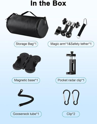 Selens Fence Mount Live Streaming Kit لـ Mevo Start ، GoPro ، سلسلة من السياج المتسلسل مع حقيبة تخزين لـ Gamechanger في لعبة البيسبول ، ملعب الكرة اللينة in Saudi Arabia