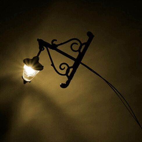 Zerodeko 5 PCS Dollhouse Wall Lamps Lights ، 1: 12 Dollhouse Lamps ، Mini Dollhouse Wall Lights ، Mini Wall Scones for Dollhouse Room Yard Dey in Kuwait