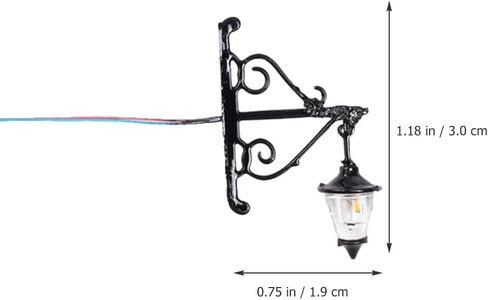 Zerodeko 5 PCS Dollhouse Wall Lamps Lights ، 1: 12 Dollhouse Lamps ، Mini Dollhouse Wall Lights ، Mini Wall Scones for Dollhouse Room Yard Dey in Kuwait