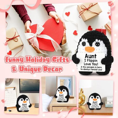 هدايا أعياد الميلاد للجدة ، كروشيه مصغرة ، هدية البطريق المصغرة للجدة من حفيد حفيد ، مضحك أحبك هدايا الجدة العظيمة لعيد ميلاد عيد الميلاد الحاضر العاطفي in Kuwait