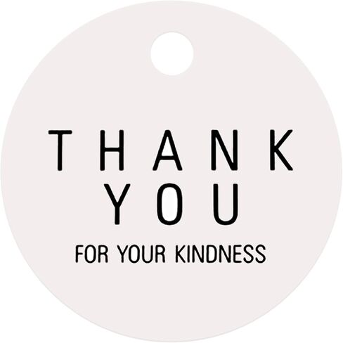 G2PLUS Thank You Tags, 100PCS Thank You for Coming Tags, 2'' Round Gift Tag, White Paper Gold Foil Gift Tag with String for Wedding, Birthday Party Favors in Saudi Arabia