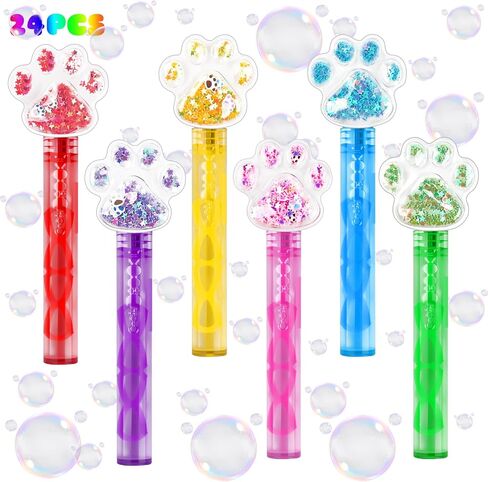 24pcs Princess Party Favors ، Glitter Crown Bubble Wands for Kids ، Bling Bubble Wand for Birthdy Forms ، و Goodie Pags Stuffers ، و Pinata Stuffs ، وجوائز الفصول الدراسية ، وهدايا الألعاب الخارجية الفتيات الفتيات in Kuwait