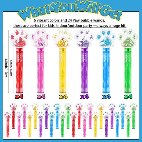 24pcs Princess Party Favors ، Glitter Crown Bubble Wands for Kids ، Bling Bubble Wand for Birthdy Forms ، و Goodie Pags Stuffers ، و Pinata Stuffs ، وجوائز الفصول الدراسية ، وهدايا الألعاب الخارجية الفتيات الفتيات in Kuwait