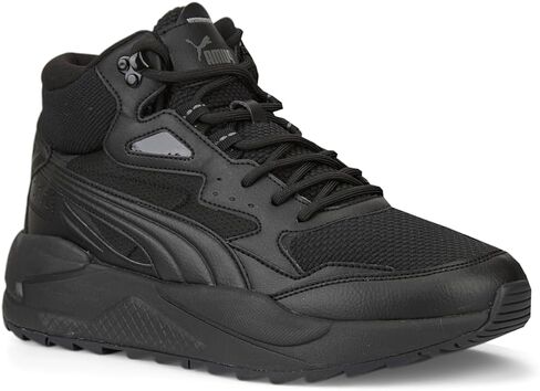 PUMA mens X-ray Speed Mid Winter Sneaker, Castlerock-puma Black-ebony-high Risk Red, 7.5 US in Saudi Arabia