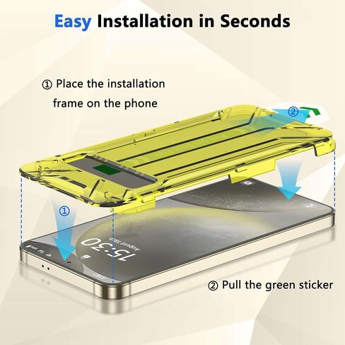 Fotbor for Samsung Galaxy S25 Ultra 28° Privacy Screen Protector with [3s Installation Frame], Case Friendly 9H+ Tempered Glass 2Pack in Kuwait