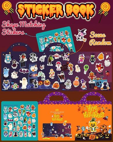 Benresive Reusable Sticker Books for Kids 2-4, Sticker Books for Toddlers 1-3 2-4, Toddler Travel Toys Activities Crafts Gifts - Thanksgiving in Saudi Arabia