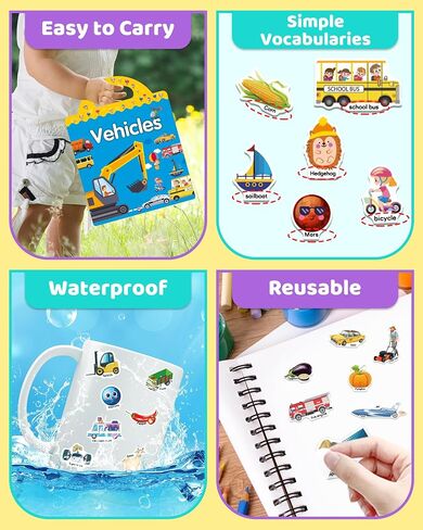 Benresive Reusable Sticker Books for Kids 2-4, Sticker Books for Toddlers 1-3 2-4, Toddler Travel Toys Activities Crafts Gifts - Thanksgiving in Saudi Arabia