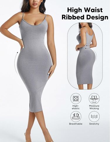 Tummy Control Shapewear Slip for Under Dresses Womems Full Slips Seamless Body Shaper in Kuwait
