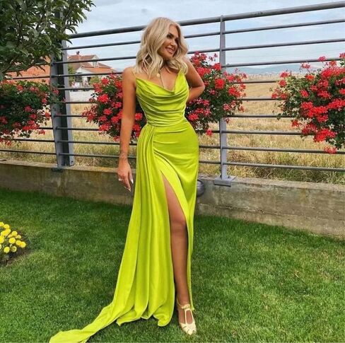 Women's Strapless Mermaid Prom Dresses Long 2022 High Split Formal Evening Party Gowns in Saudi Arabia