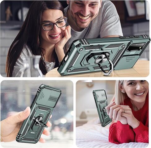 LeYi for Samsung-Galaxy-S20-Case-5G (Not Fit Plus/Ultra): Galaxy S20 5G Case with Stand, Military-Grade Protective Phone Case Cover with Magnetic Ring Kickstand for Samsung S20 5G 6.2 inch, Black in Kuwait