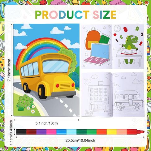 Funrous 24 Pcs Under The Sea Coloring Books for Kids Bulk with 24 Stacking Crayons Ocean Birthday Activity Ocean Animals Themed Coloring Books Classroom Gifts for Birthday Party Supplies Favors in Saudi Arabia