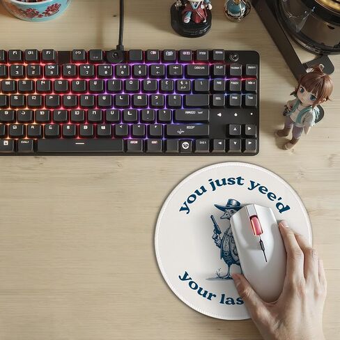 Work Forecast Funny Mouse Pad Mousepad, Funny Sarcastic Mouse Pads for Desk Home Office Computers Laptop Accessories, Office Humor Gifts for Coworkers, 7.9x7.9 Inch in Kuwait