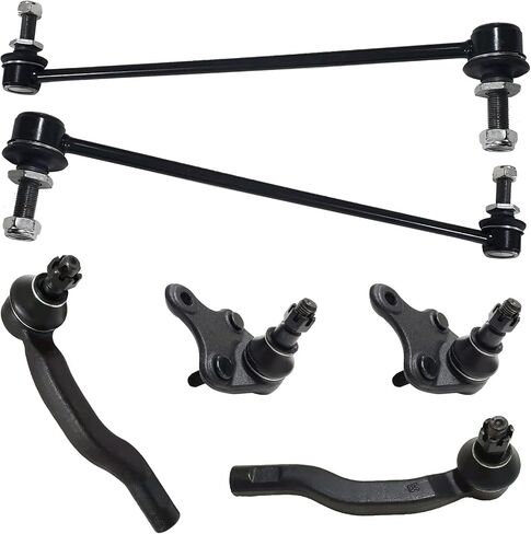 Front Sway Bar + Outer Tie Rod End + Lower Ball Joint FITS for Ford Edge 2007-14, for Lincoln MKX 2007-15, K500205 K750159 ES800473 ES800474 Front Suspension Link Bar Tie Rods Ball Joint-6pc Set in Kuwait