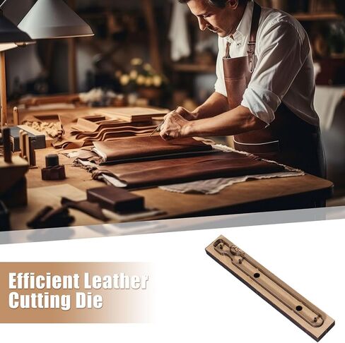 GLOBLELAND Circular Leather Cutting Die Wood Dies for Leather Metal Cutting Template Die Cutter with Smooth Wooden Base for DIY Crafts in Saudi Arabia
