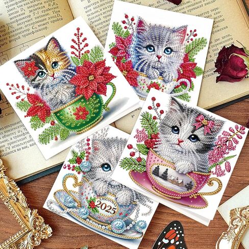 DCIDBEI 6 Pack Diamond Painting بطاقات فارغة مع الأظرف كل مناسبة بطاقات تحية فارغة بطاقات Note Card in Kuwait