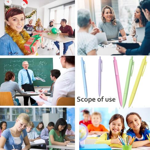 Gel Pens, 5 Pcs 0.5mm Black Ink Pens Fine Point Smooth Writing Pens,Premiums Pens with Soft Grip for Journaling Note Taking, Cute Office School Supplies for Women Men in Saudi Arabia