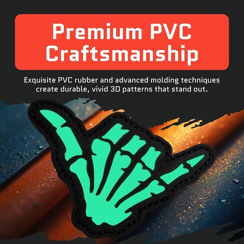 Planing Bullet PVC Patch - توهج في بقع مضحكة داكنة ، تصحيح الروح المعنوية التكتيكية العسكرية مع ربط الخطاف والحلقة ، بقع لطيفة للحقائب ، الزي العسكري ، الجينز ، السترات ، السترات ، القبعات والمزيد in Kuwait