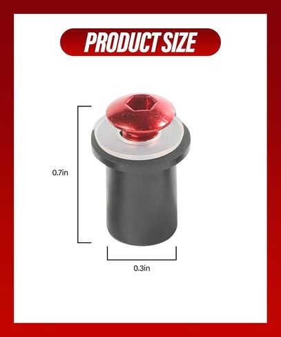 ESEWALAS 10PCS Windshield Screw,Motorcycle Windscreen Bolts Screws Kit,Car Accessories Motorbike Fairing Windscreen Screws Bolt Windshield Mounting Nuts,Used to Fix Motorcycle Fairings,Parts (Black) in Saudi Arabia