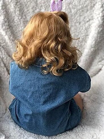 Angelbaby Reborn Realistic Baby Girl Dolls 24inch Pretty Silicone Real Toddler Dolls Life Life Soft Cloth Body Newborn Bebe Reborn Child with Blue Eyes for Girls in Saudi Arabia