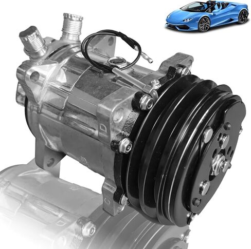 AC Compressor Compatible with Chevy Impala/Malibu/Equinox, Buick Regal, GMC Terrain 2.0L-2.5L, 2013-2019, w/Clutch Kit, OE Replacement CO-22285C, 67222, 68222, 1-Year Warranty in Kuwait