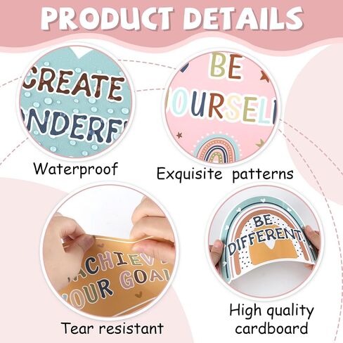 gisgfim Greenery Affirmation Station Bulletin Board Set Plant Potted Classroom Decorations Motivational Plant Cutouts Let’s Grow Bulletin Board Kit for School Home Office Decor Back to School Supplies in Saudi Arabia