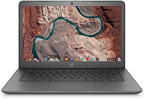 HP Chromebook 14-ca061dx - شاشة 14 بوصة HD تعمل باللمس - Celeron N3350 - 4 جيجا بايت - 32 جيجا بايت eMMC - رمادي (متجدد) in Kuwait