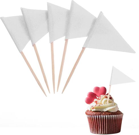 100 PCS Flags Red Cupcake Topper Sticks ، Golf Mini Flag Tundepicks Masters Party Party Decorations Cupcake Topcake Topcake Topics for Appetizers in Saudi Arabia