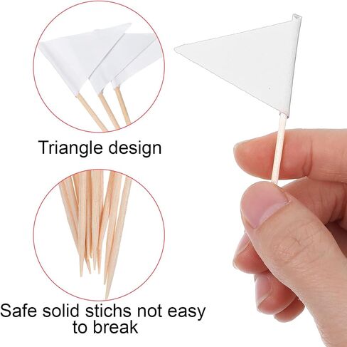 100 PCS Flags Red Cupcake Topper Sticks ، Golf Mini Flag Tundepicks Masters Party Party Decorations Cupcake Topcake Topcake Topics for Appetizers in Saudi Arabia