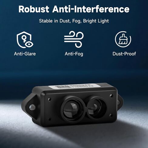 مستشعر TFS20-L Lidar 0.2-20 متر طويل المدى عالي الدقة صغير بنقطة واحدة وحدة استشعار مدمجة خفيفة الوزن مع واجهة UART I2C للروبوت بدون طيار A rduino Raspberry Pi Pixhawk in Kuwait