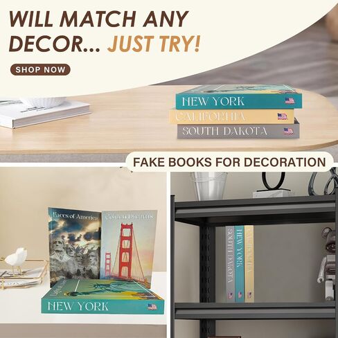 Fake Decorative Books for Home Decor - Coffee Table Books Decor for Living Room - Faux Books for Book Shelf Decor - Fashion Books for Decoration on Console Table, Entry Table - Interior Design Books Set of 3 in Saudi Arabia