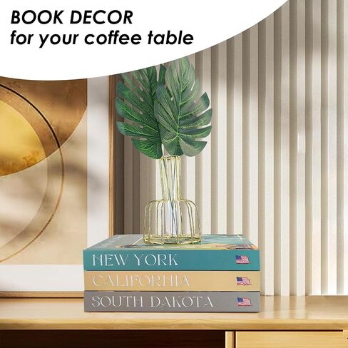 Fake Decorative Books for Home Decor - Coffee Table Books Decor for Living Room - Faux Books for Book Shelf Decor - Fashion Books for Decoration on Console Table, Entry Table - Interior Design Books Set of 3 in Saudi Arabia