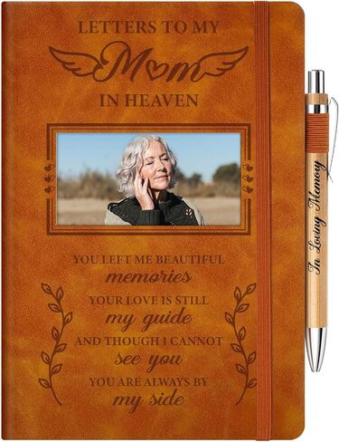 Vetbuosa Memorial Gifts For Loss Of Husband,Grief Journal With Photo Insert,Letters To My Husband In Heaven,200 Pages Notebook A5 With Pen,Healing Gift For Bereavement in Saudi Arabia