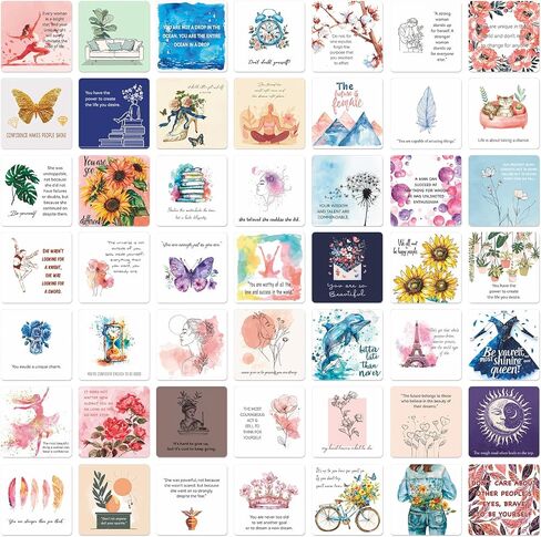 A ART·ZONE 52 Pcs Positive Affirmations Meditation Spiritual Self Care Cards Gifts, 9.7x6 cm Paper Prints in Saudi Arabia