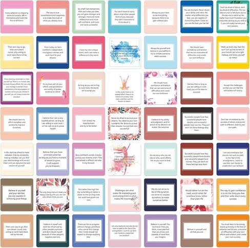A ART·ZONE 52 Pcs Positive Affirmations Meditation Spiritual Self Care Cards Gifts, 9.7x6 cm Paper Prints in Saudi Arabia