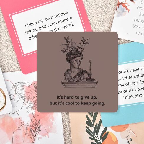 A ART·ZONE 52 Pcs Positive Affirmations Meditation Spiritual Self Care Cards Gifts, 9.7x6 cm Paper Prints in Saudi Arabia