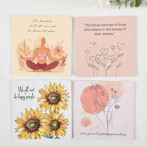 A ART·ZONE 52 Pcs Positive Affirmations Meditation Spiritual Self Care Cards Gifts, 9.7x6 cm Paper Prints in Saudi Arabia