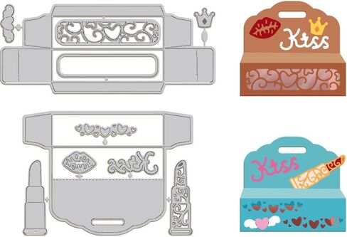 GLOBLELAND 3D Square Box Cutting Dies Metal Photo Frame Die Cuts Grid Frame Cutting Embossing Templates for Scrapbooking Crafts Paper Cards Making in Saudi Arabia