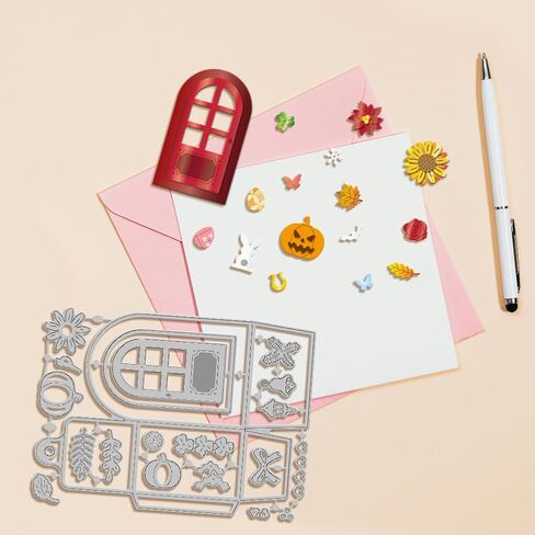 GLOBLELAND 3D Square Box Cutting Dies Metal Photo Frame Die Cuts Grid Frame Cutting Embossing Templates for Scrapbooking Crafts Paper Cards Making in Saudi Arabia