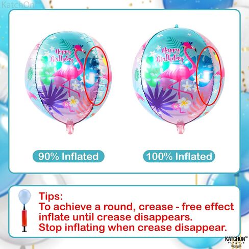 KatchOn, Giant Pink Flamingo Balloons - 40 Inch Pack of 2 | Balloon, Flamingo Party Decorations | Flamingo Mylar Balloons | Tropical Mylar balloons, Hawaiian Party Decorations, Luau Party decorations in Saudi Arabia
