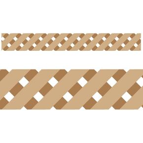 CTP Core Decor Black and Wood Scallops EZ Border, Bulletin Board Border Top Classroom Decorating Accents (Creative Teaching Press 10975) in Saudi Arabia