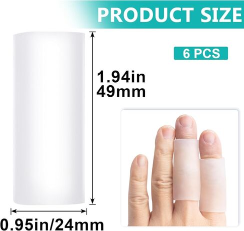 10PCS Silicone Finger Protectors, Gel Finger Support Cots, Fingertips Protection, Finger Sleeves, Short Thumb Guard for Finger Arthritis Cracking Pain Relief in Saudi Arabia