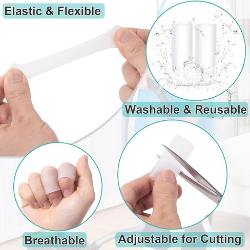 10PCS Silicone Finger Protectors, Gel Finger Support Cots, Fingertips Protection, Finger Sleeves, Short Thumb Guard for Finger Arthritis Cracking Pain Relief in Saudi Arabia