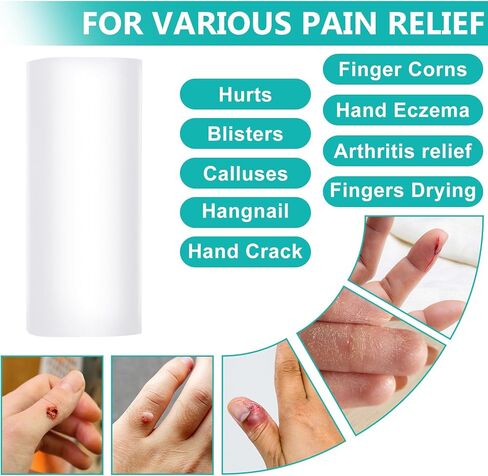 10PCS Silicone Finger Protectors, Gel Finger Support Cots, Fingertips Protection, Finger Sleeves, Short Thumb Guard for Finger Arthritis Cracking Pain Relief in Saudi Arabia