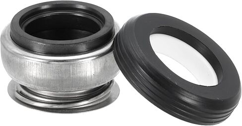 PATIKIL Mechanical Shaft Seal Replacement, 3 Pack 301-12 Ceramic Carbon Ring Sealing Shaft Spring Kit for Water Pump Oil Cylinder, Black Silver, 0.47" (12mm) in Saudi Arabia