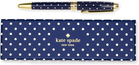 kate spade new york Black Ink Ballpoint Pen with Reusable Gift Box, Professional Office Pen for Women Accepts Standard Refills, Candy Stripe in Saudi Arabia